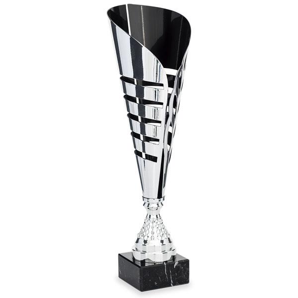 Silver and black amphora