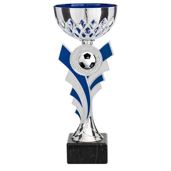 Cup with blue record holder