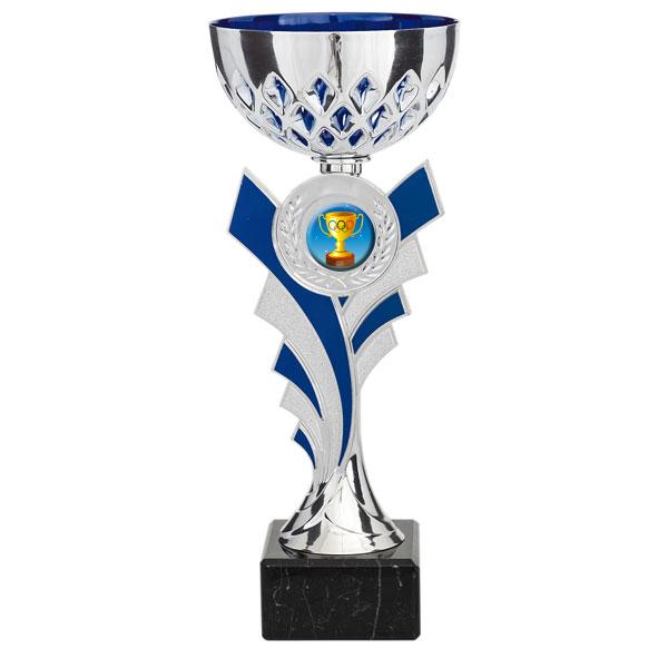 Coppa con supporto per dischi blu