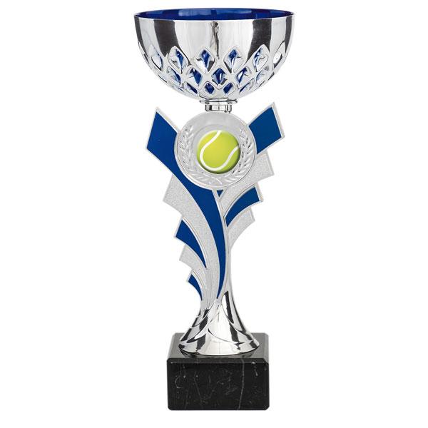 Coupe avec support de disque bleu