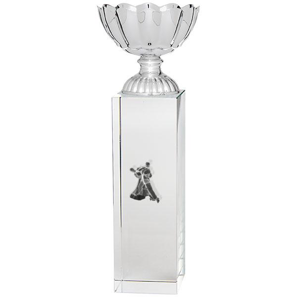 Crystal cup with petal-shaped glass