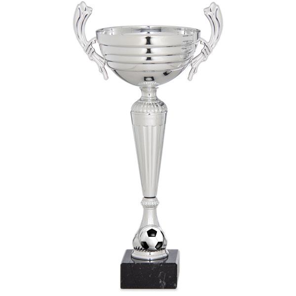 Taça prateada com alças