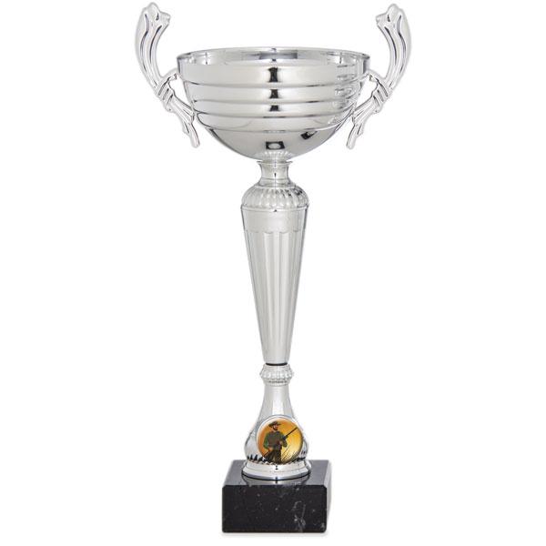 Coupe argentée avec poignées