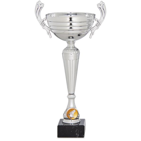 Taça prateada com alças
