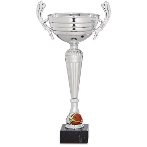 Taça prateada com alças