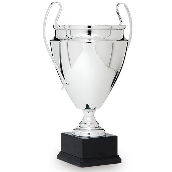 Tall silver cup with handles