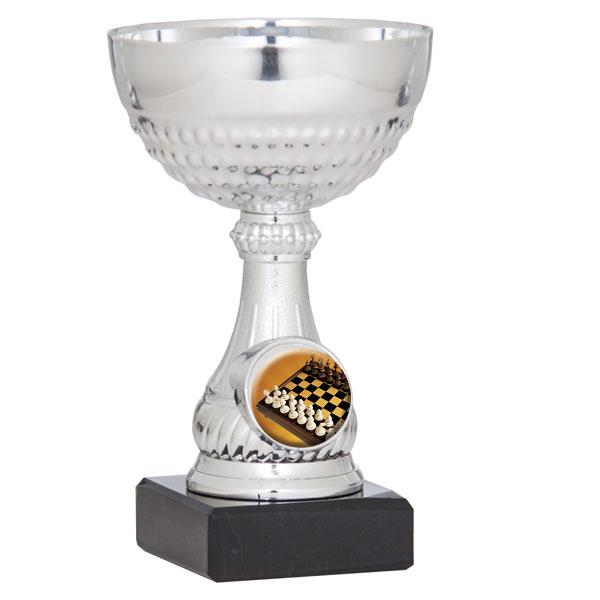 Coupe porte-disques argentée
