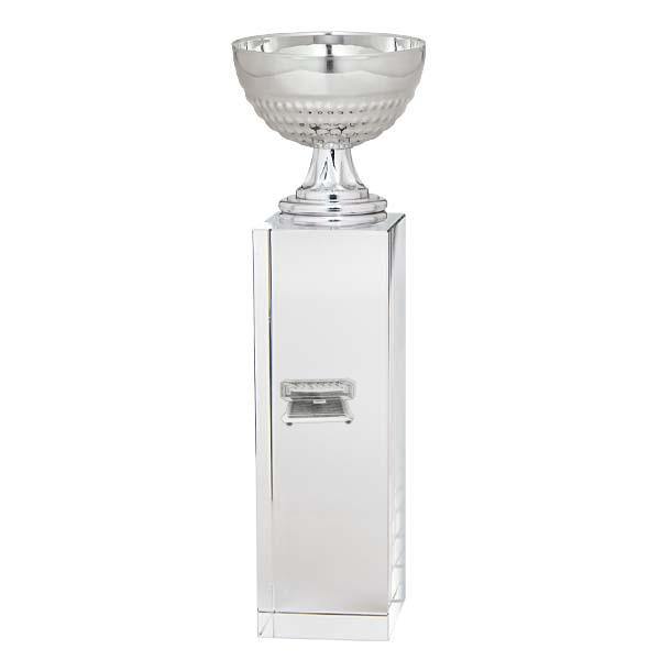 Cup on glass cube