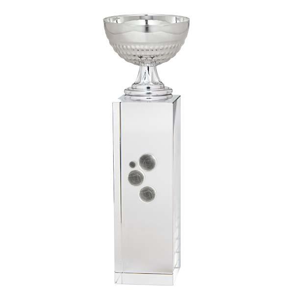 Coupe sur cube de verre