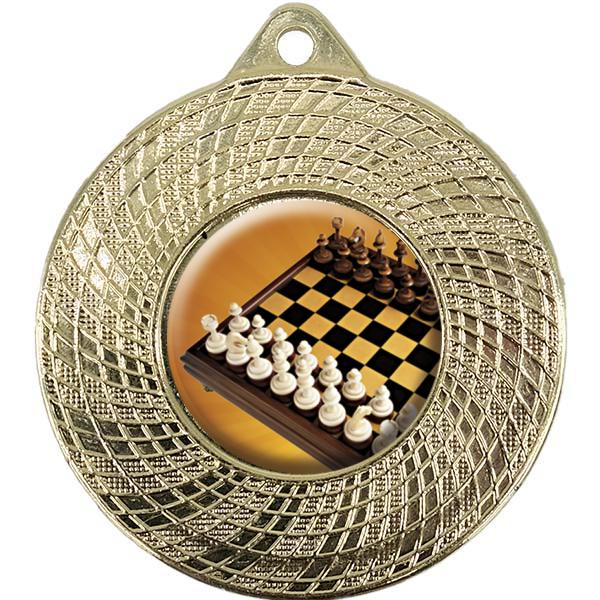 Médaille métallique avec bordure décorée