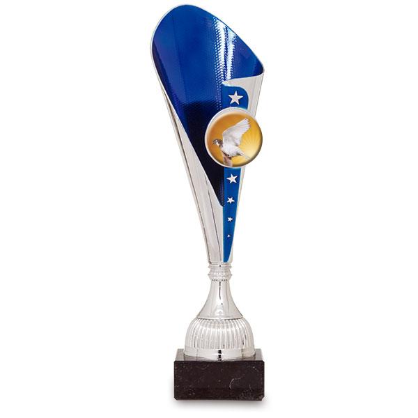 Portadischi blu e argento