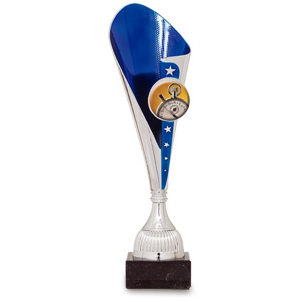 Blue and silver disc holder