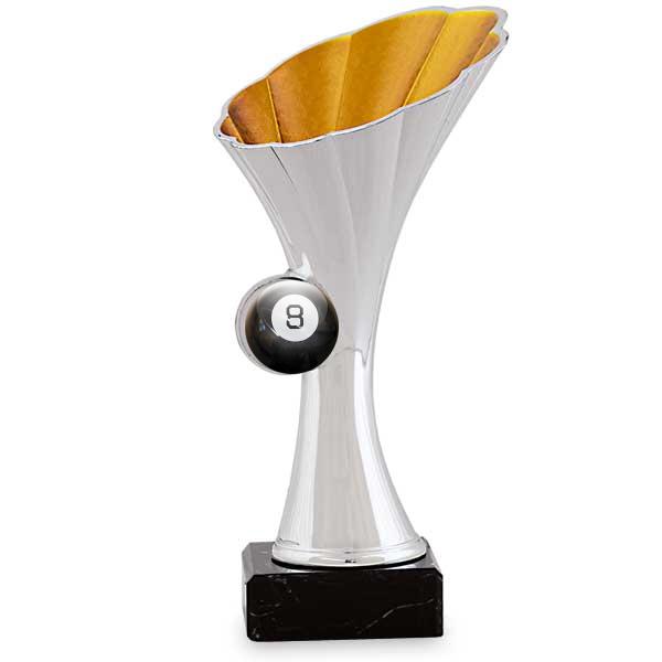 Portadiscos flor plata y naranja