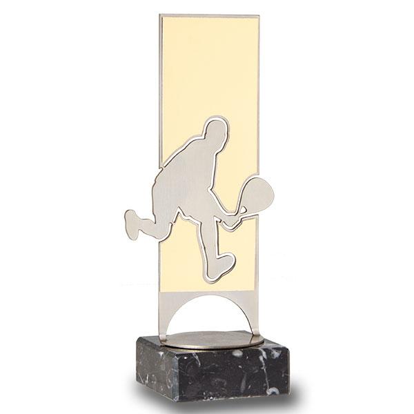 Steel padel trophy