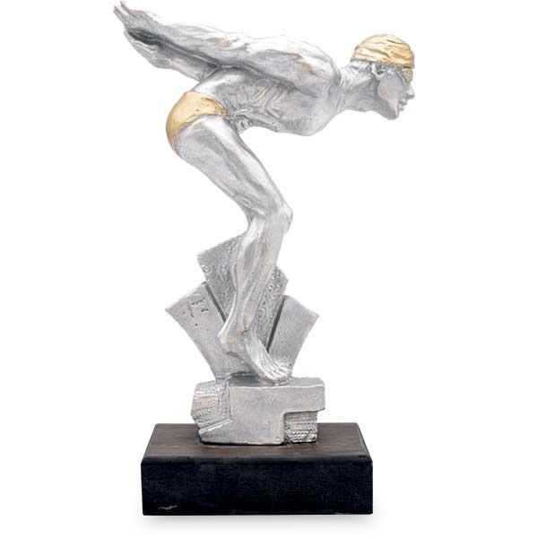 27cm resin swimming trophy