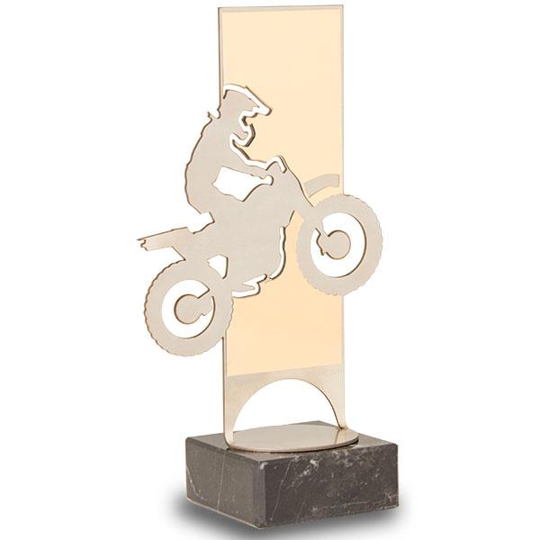 Troféu metálico motor